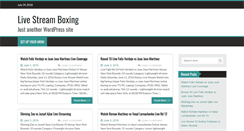 Desktop Screenshot of livestreamboxing.net