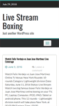 Mobile Screenshot of livestreamboxing.net